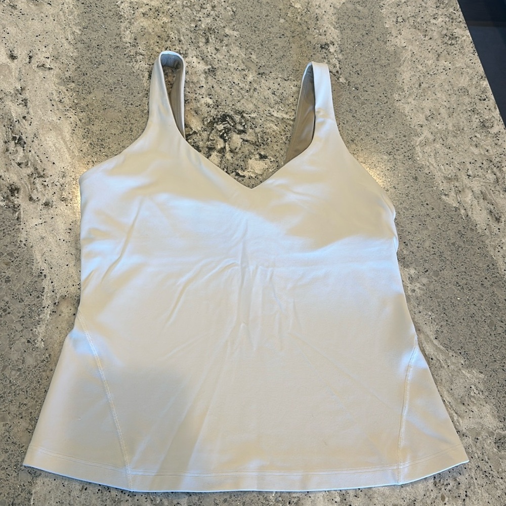 lululemon athletica Cream V-Neck Support Tank